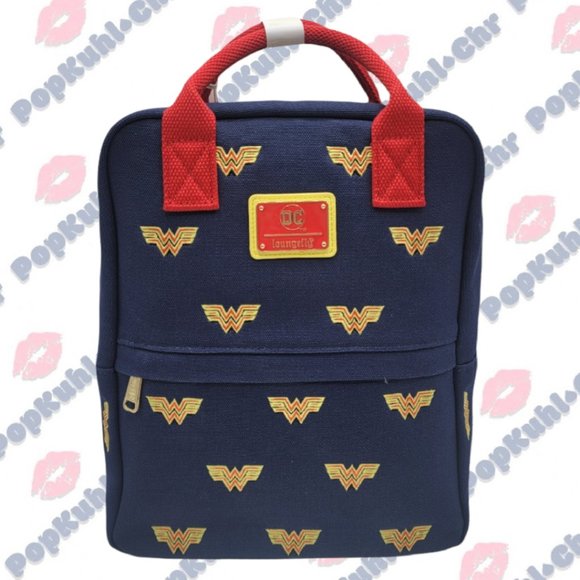 Loungefly Wonder Woman Icon Canvas Mini Backpack - Picture 5 of 5